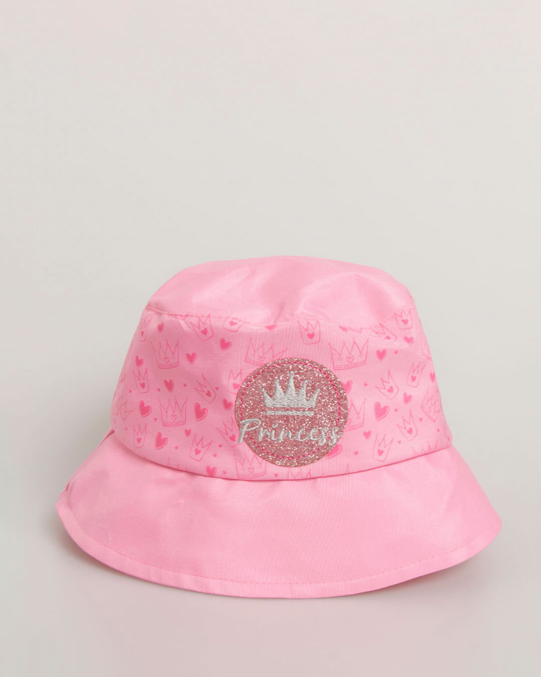 Chapeu-Infantil-Bucket-Hat-Estampado-Com-Aplicacao-De-Glitter-Rosa