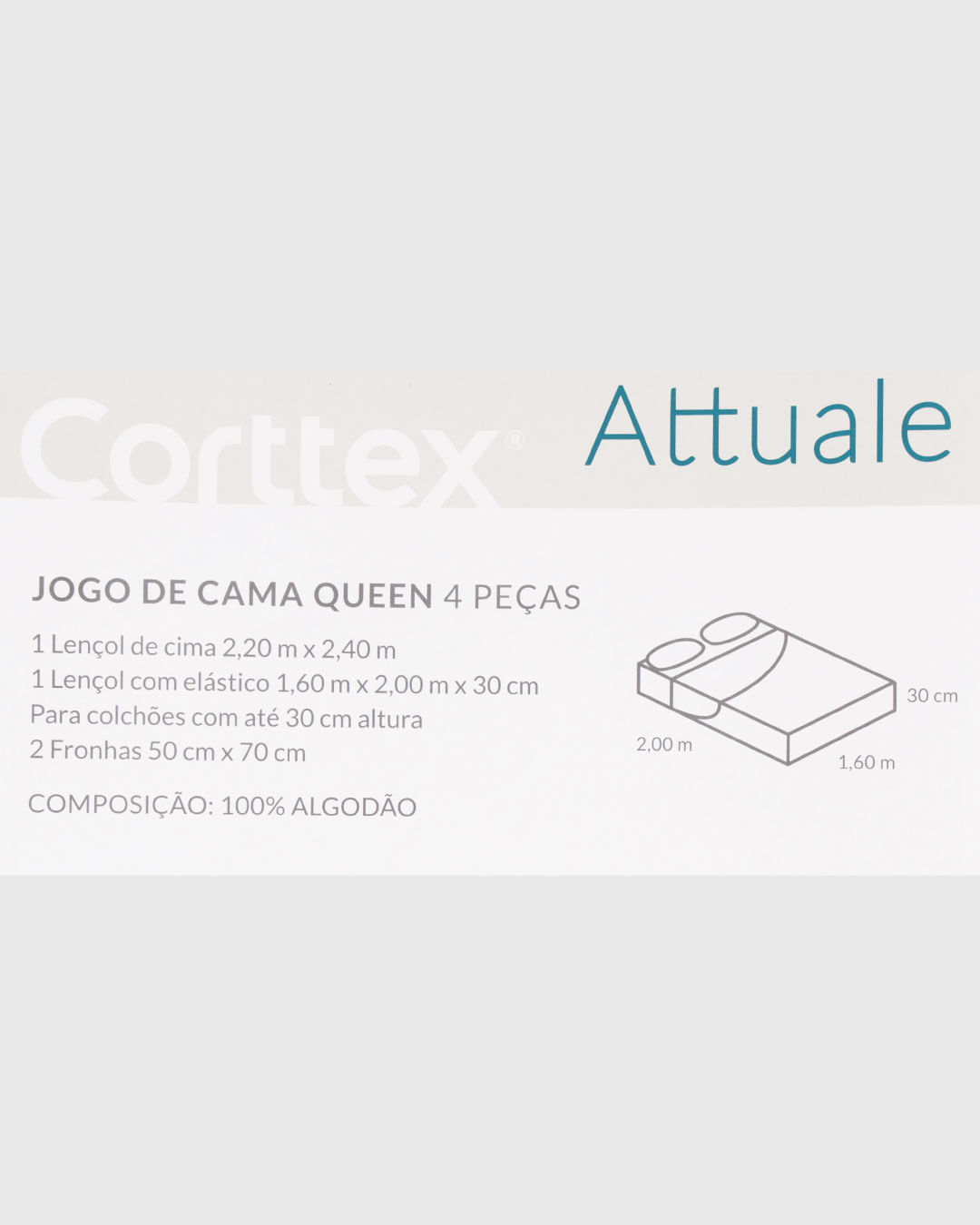 Jg-De-Cama-Attuale-150-Fios-Queen---Cinza-Xadrez