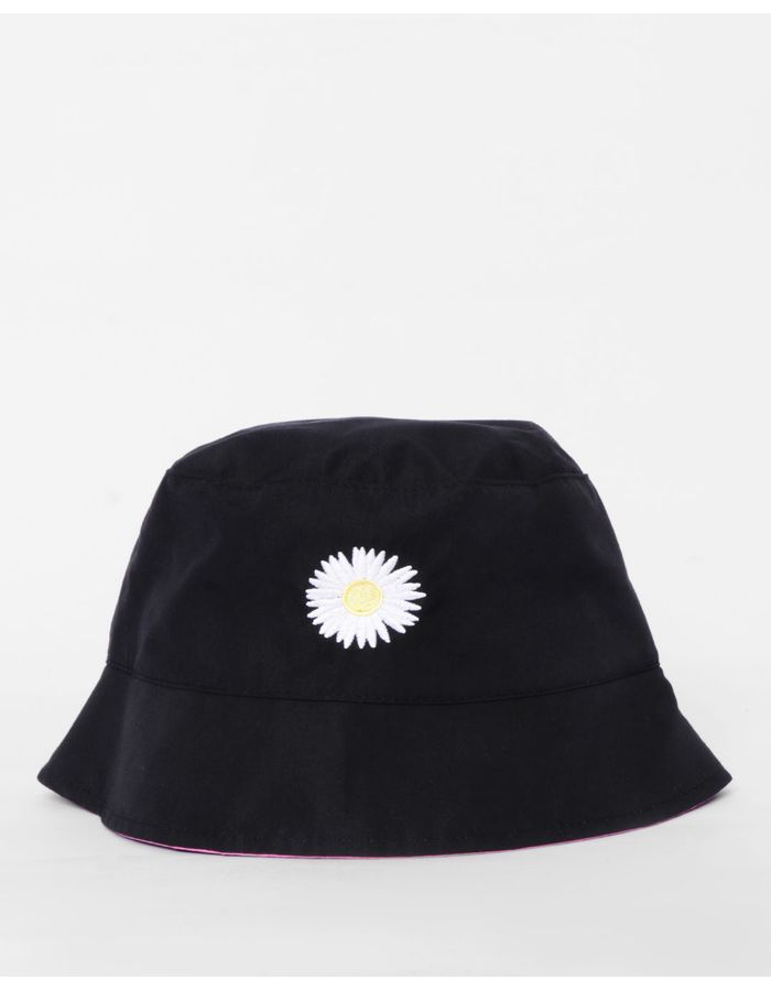 Chapeu-Infantil-Bucket-Hat-Estampa-Bordada-Margarida-Preto