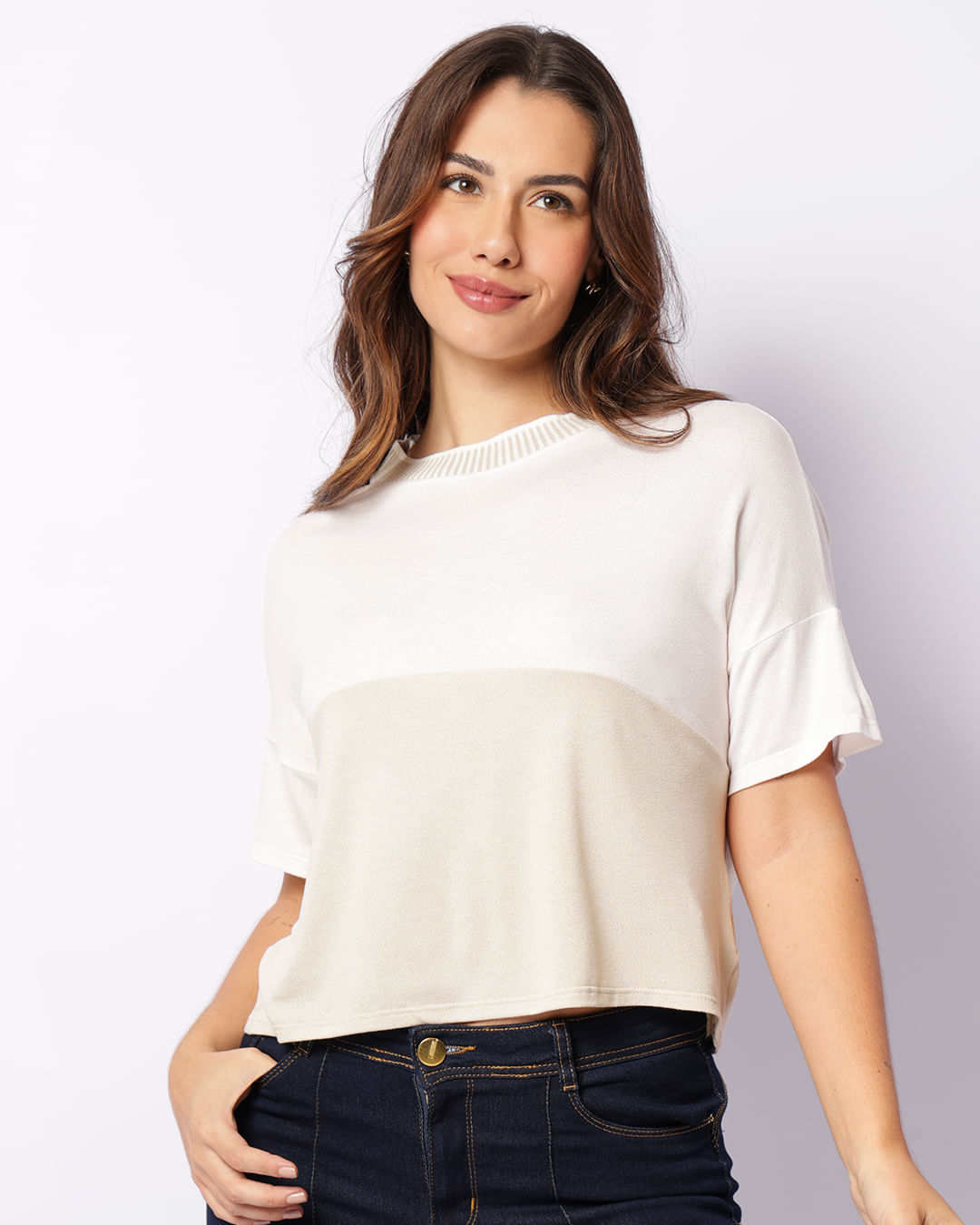 Blusa-Mc-Mcrepe-Bicolor-Gola-Retil-Tt896---Bege-Medio