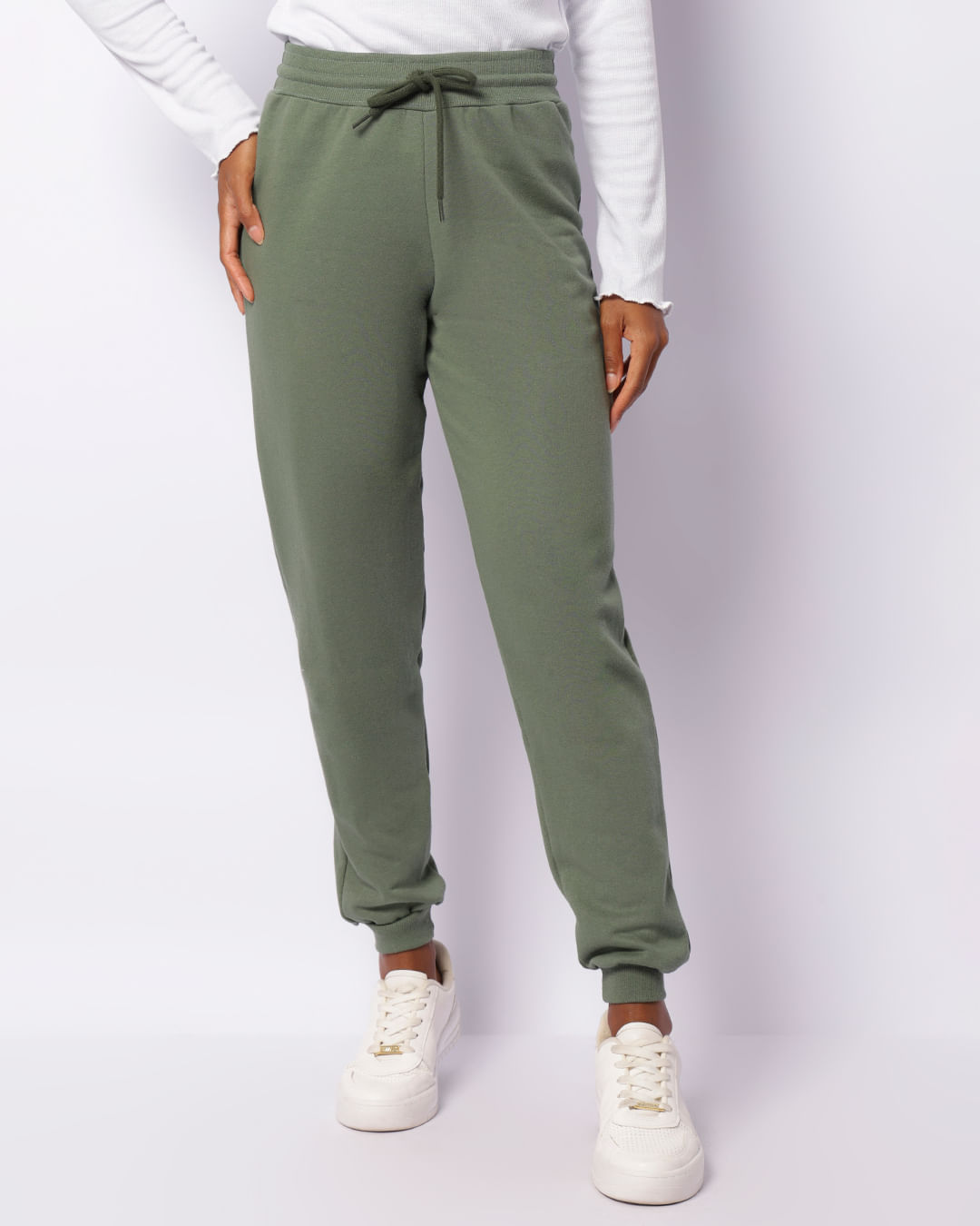 Calca-T589-Moletom-Jogger---Verde-Escuro