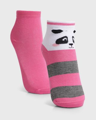 Kit-2-Pares-De-Meia-Feminina-Cano-Medio-Estampa-Panda-Rosa