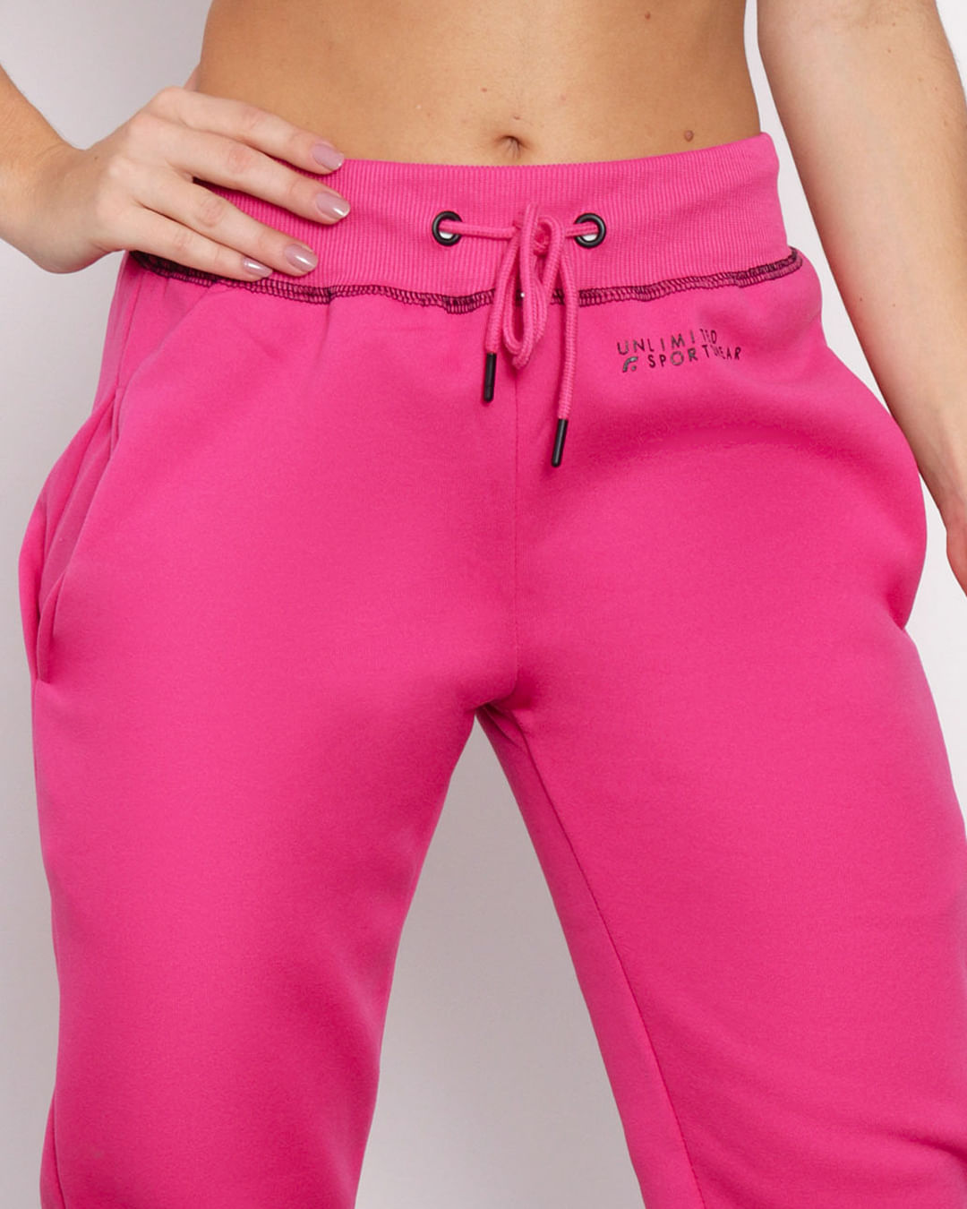 Calca-Moletom-Feminina-Fitness-Fitter-Jogger-Rosa