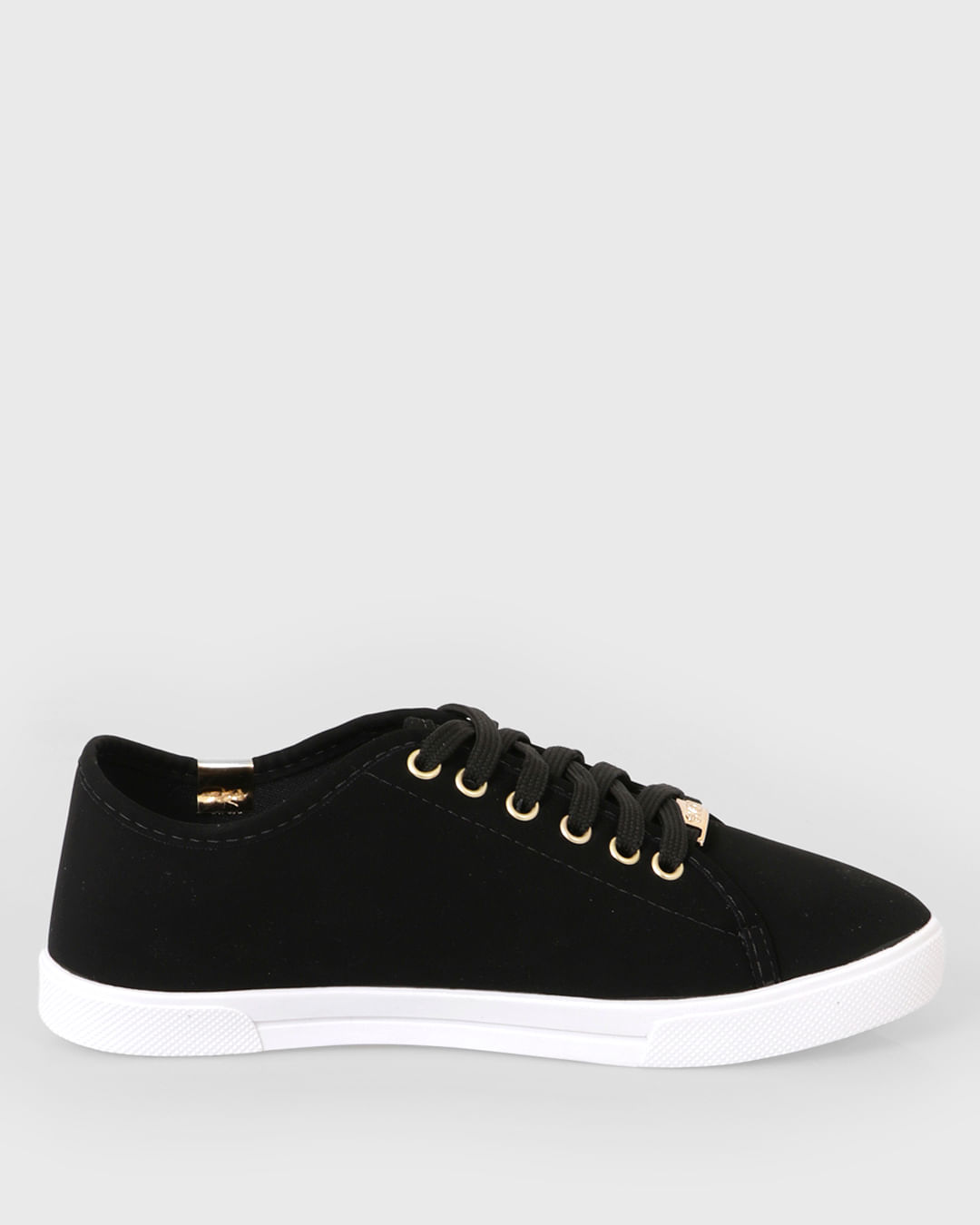 Tenis-Casual-Feminino-Nobuk-Com-Cadarco-Preto