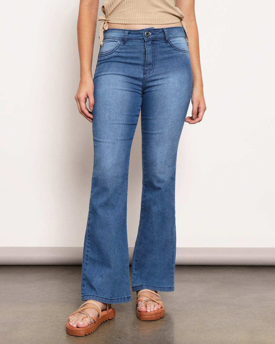 Calca-Jeans-Feminina-Flare-Azul-Escuro