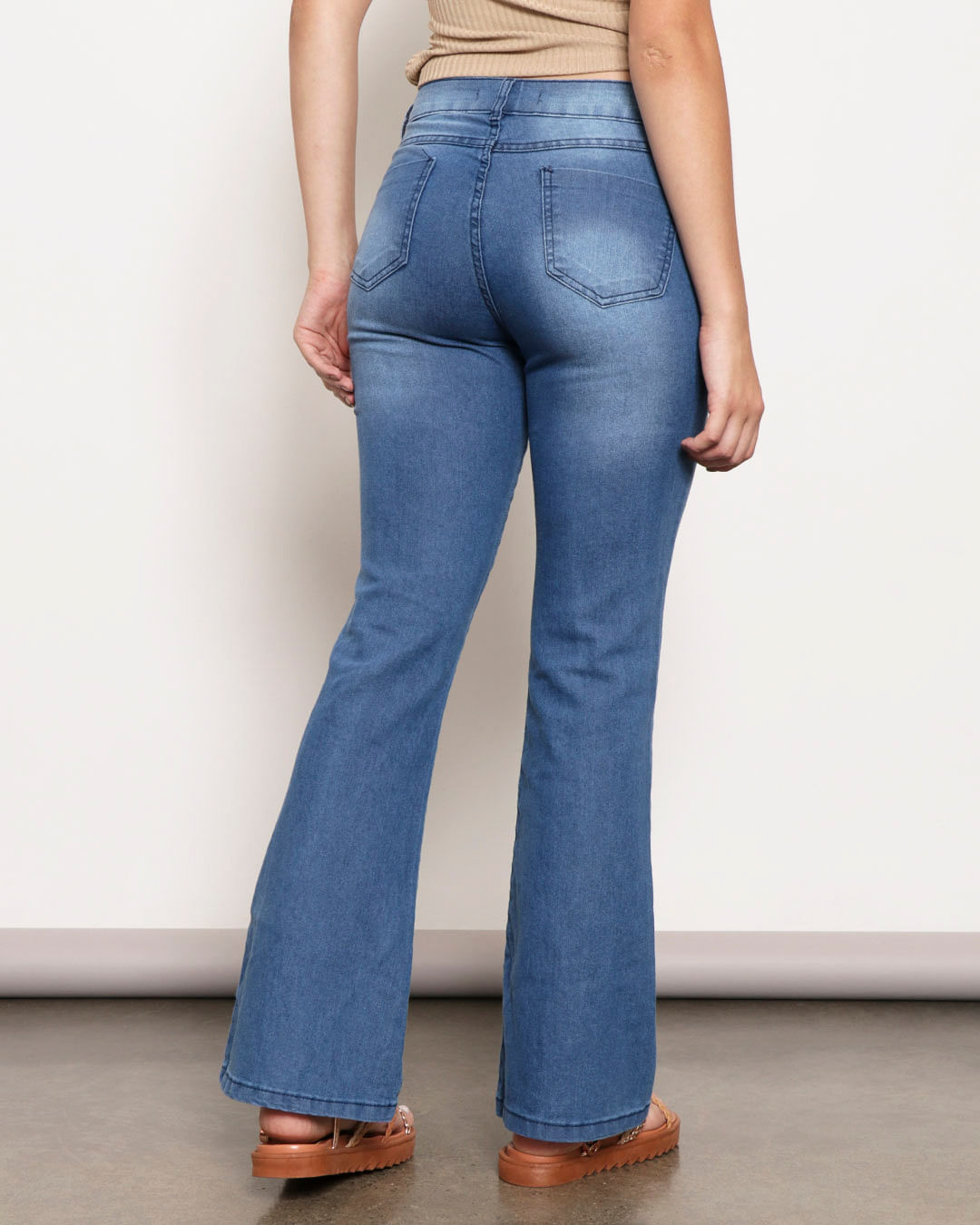 Calca-Jeans-Feminina-Flare-Azul-Escuro