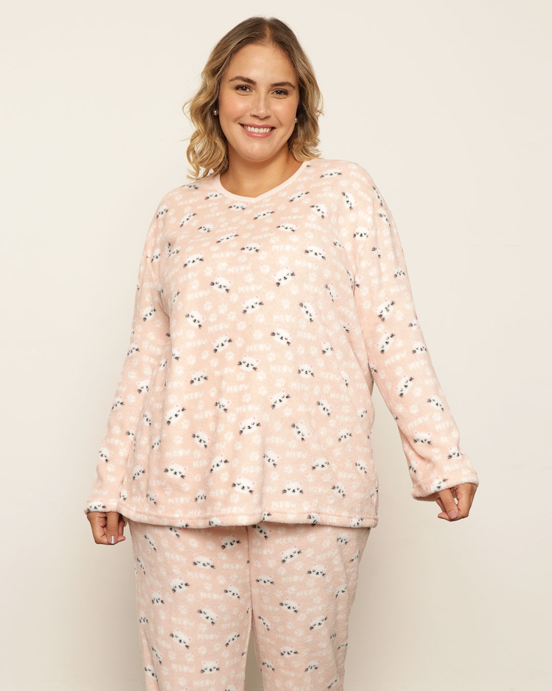 Pijama-Tg-Soft-Gatos---Rosa-Claro