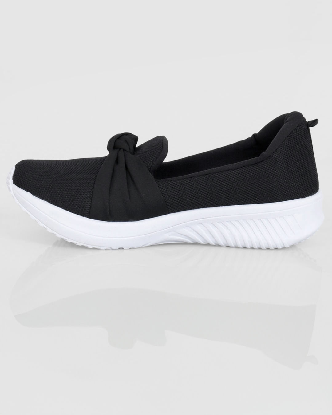 Tenis-Feminino-Esporte-Slip-On-Nozinho-Confort-Fitter-Preto