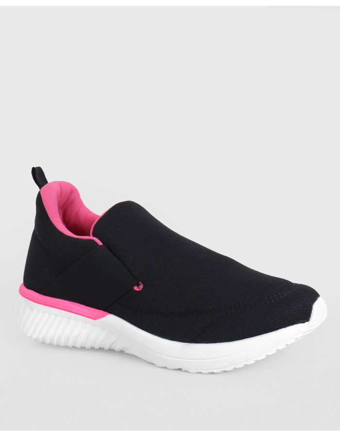 Tenis-Feminino-Esportivo-Texturizado-Pink-Preto