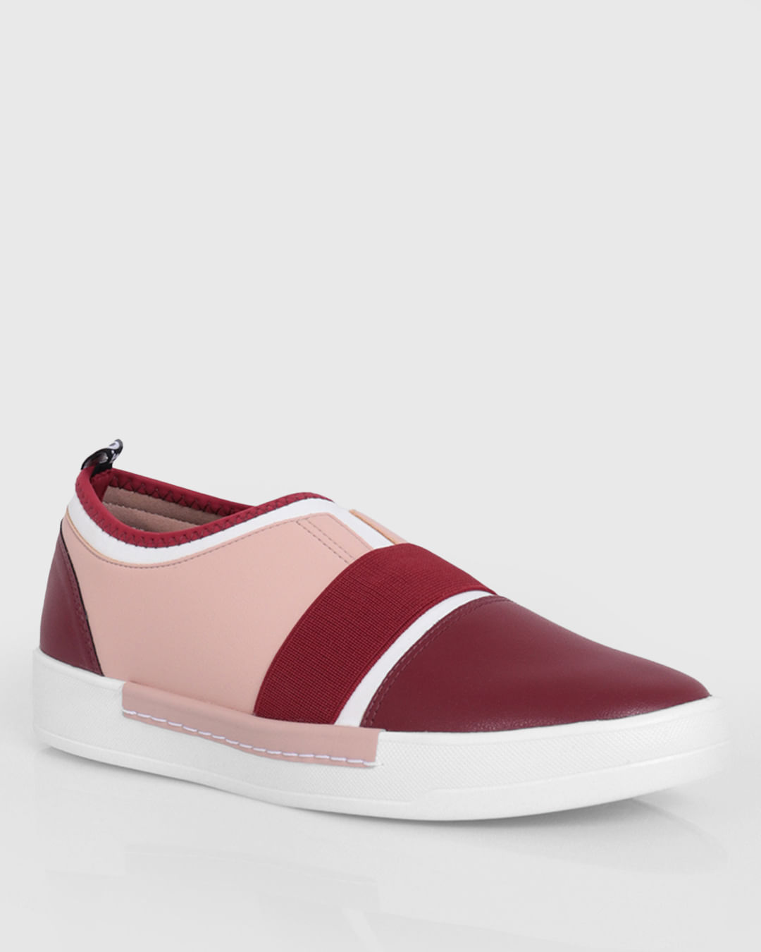 Tenis-Slip-On-Feminino-Vermelho-Escuro