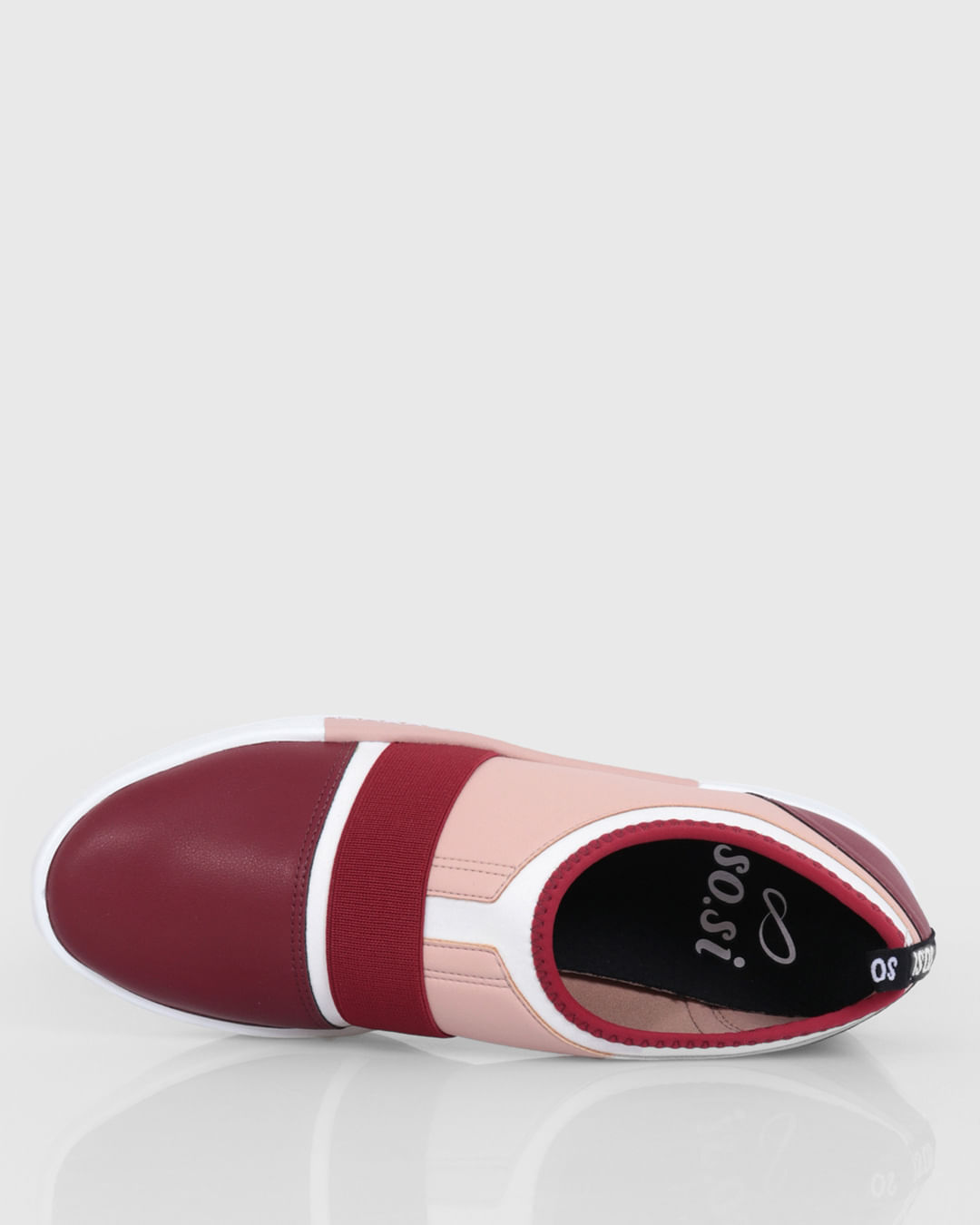 Tenis-Slip-On-Feminino-Vermelho-Escuro