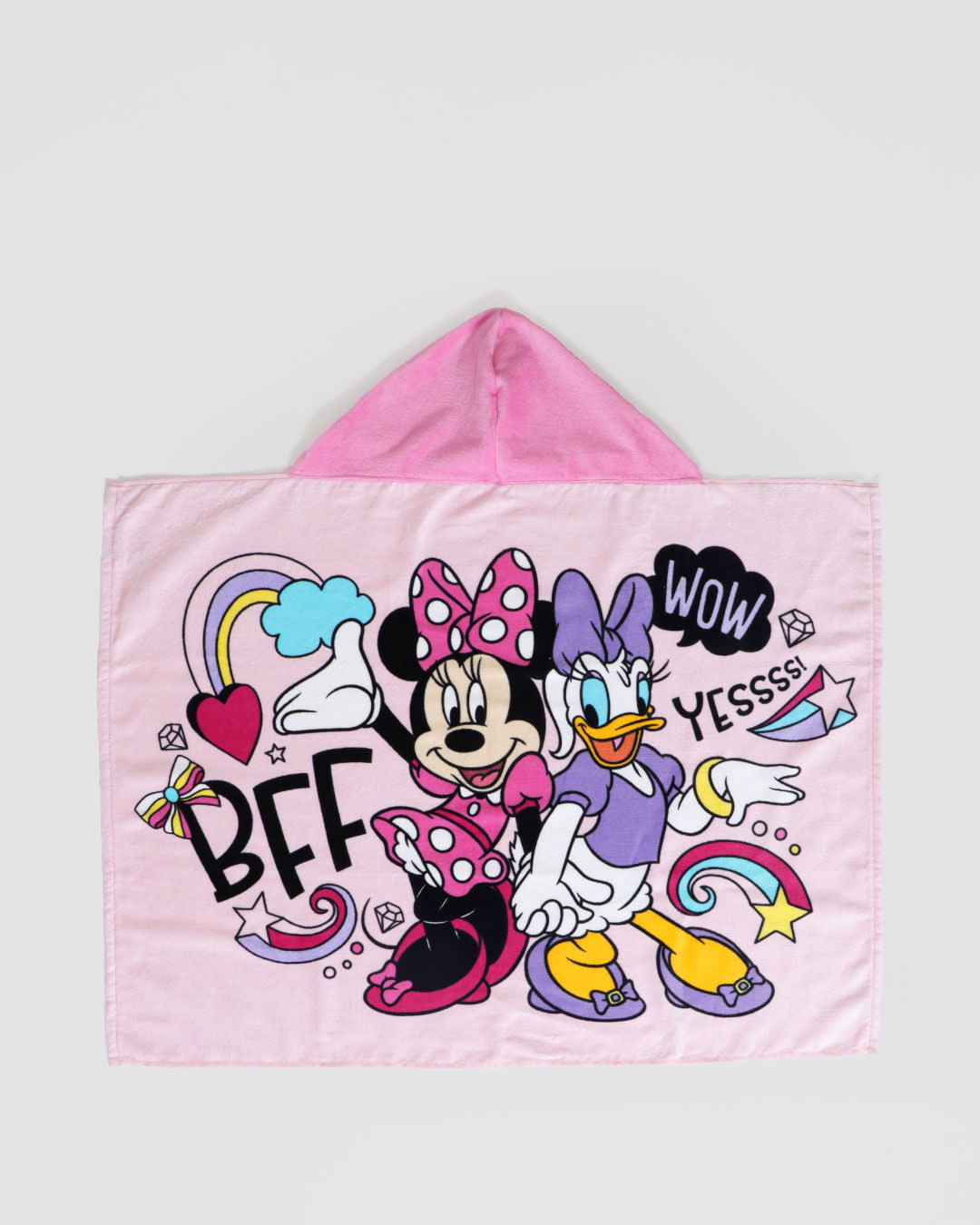 Toalha-Bh-Veludo-Capuz-90x70-Minnie-Bff---Rosa-Claro