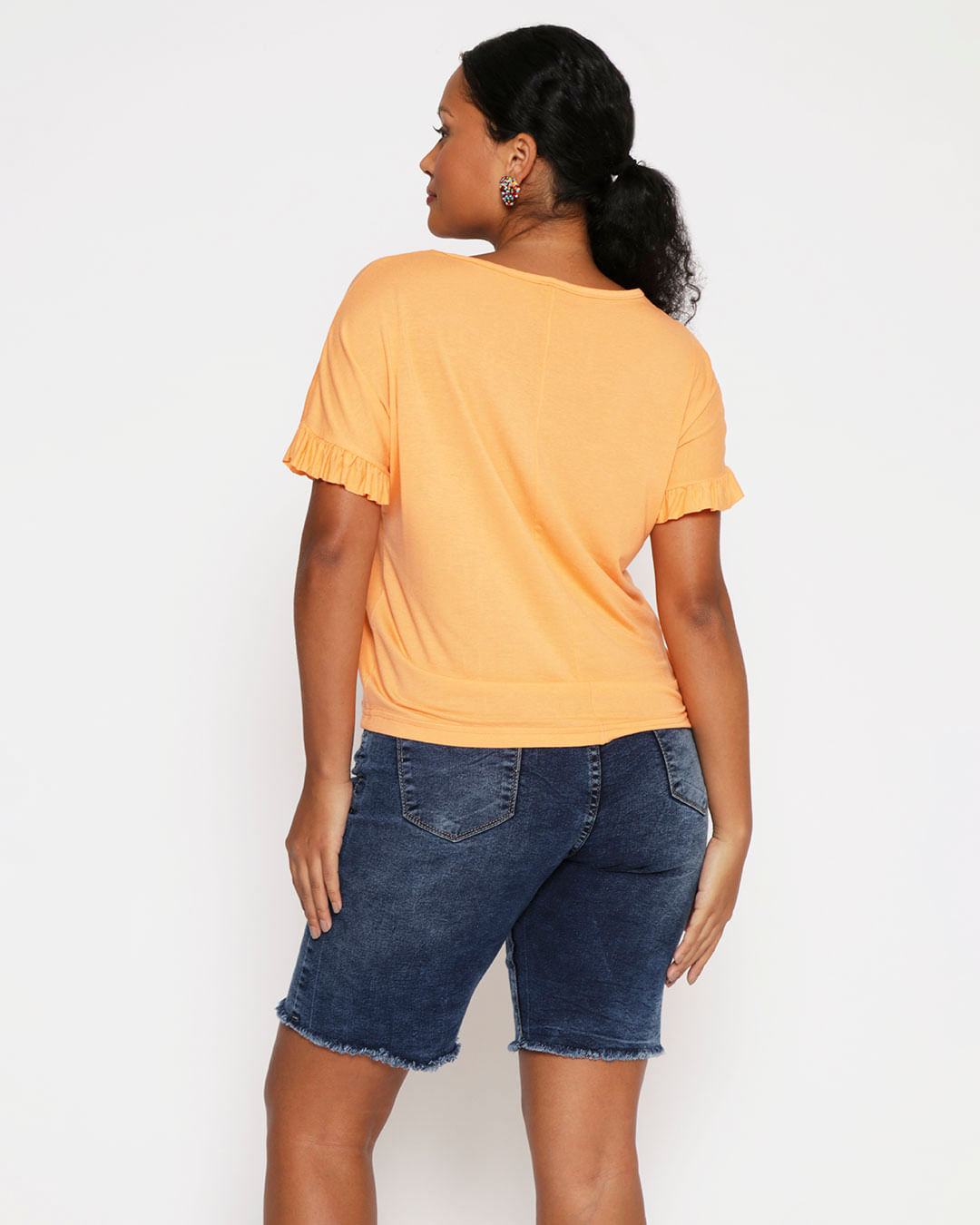 Blusa-33315-Ampla-Babados-Manga---Laranja-Outros