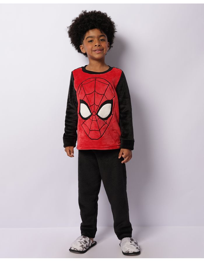 Pijama-Fleece-Info-Ml-Spider-13513---Vermelho-Medio