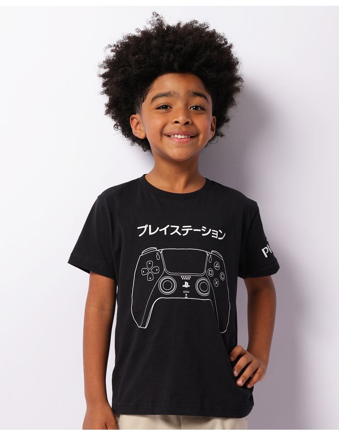 Camiseta-Ch34141-Mc-M-410-Playstation---Preto