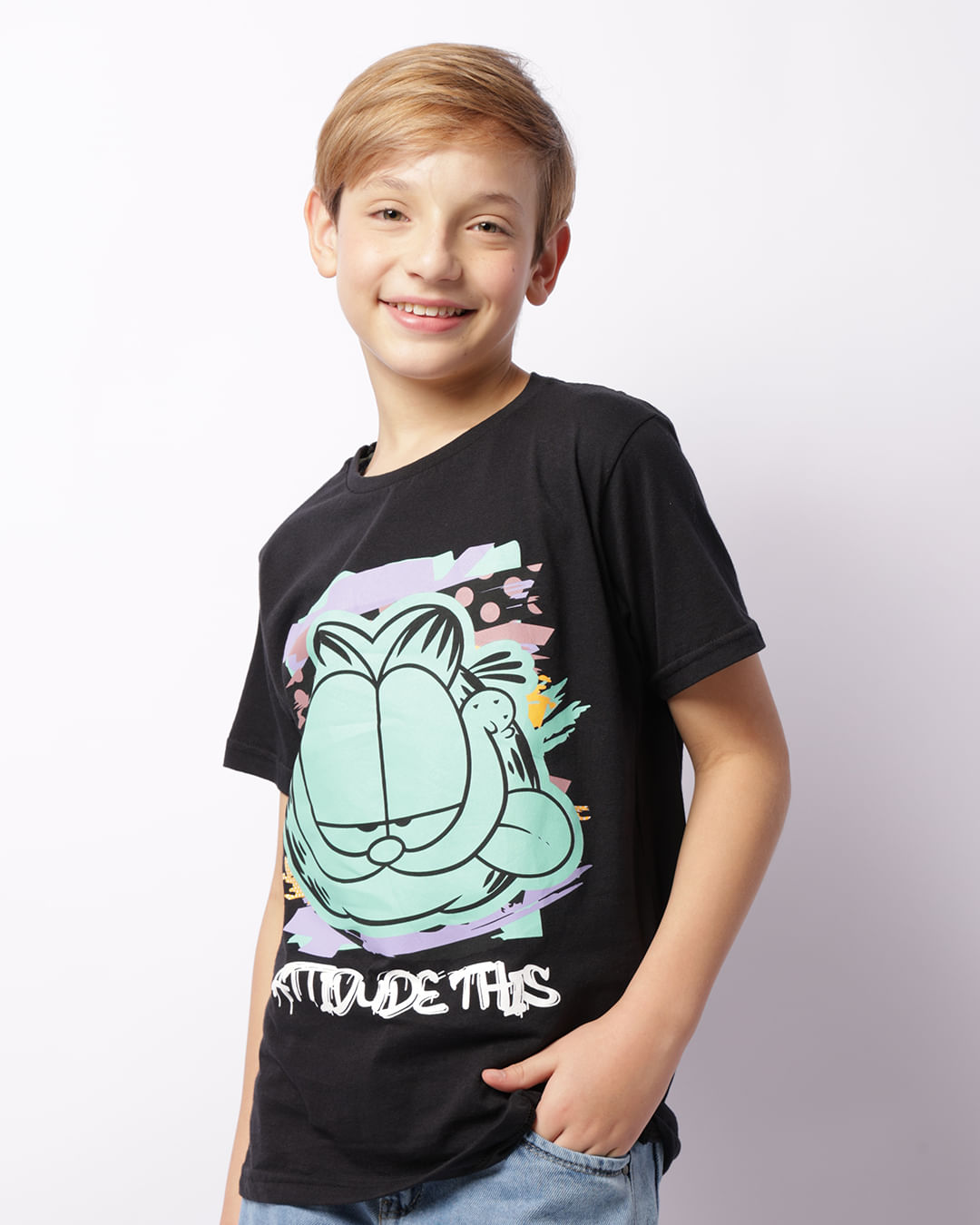 Camiseta-Ch34977-Mc-M-1016-Garfield---Preto