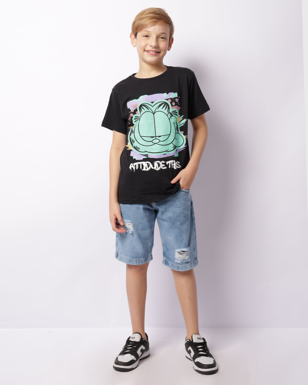 Camiseta-Ch34977-Mc-M-1016-Garfield---Preto