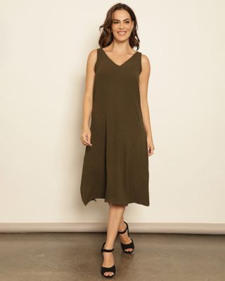 Vestido-Longo-Gola-V-310848rl---Verde-Escuro