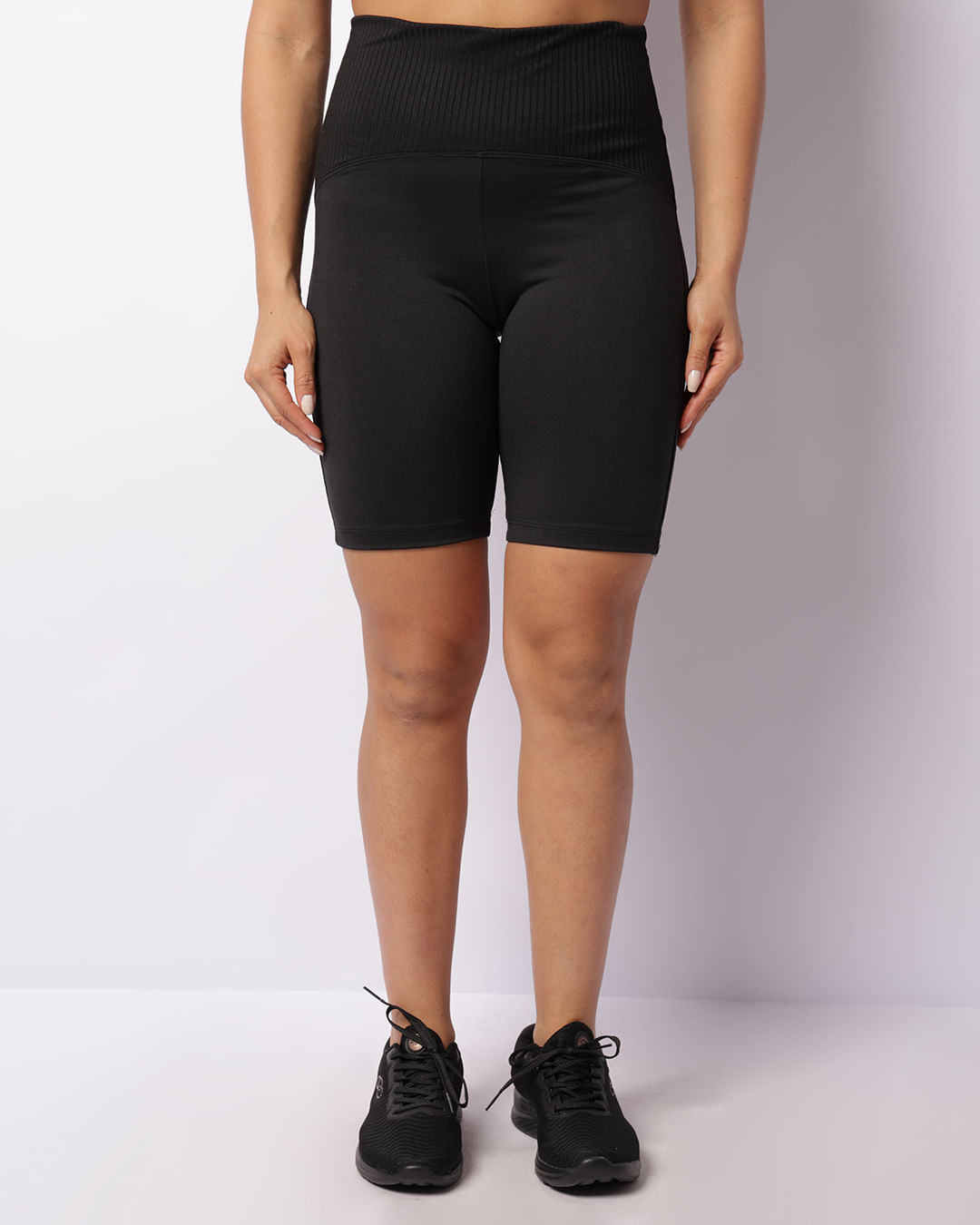 Short-568tr-Ciclista-Cos-Canelado---Preto