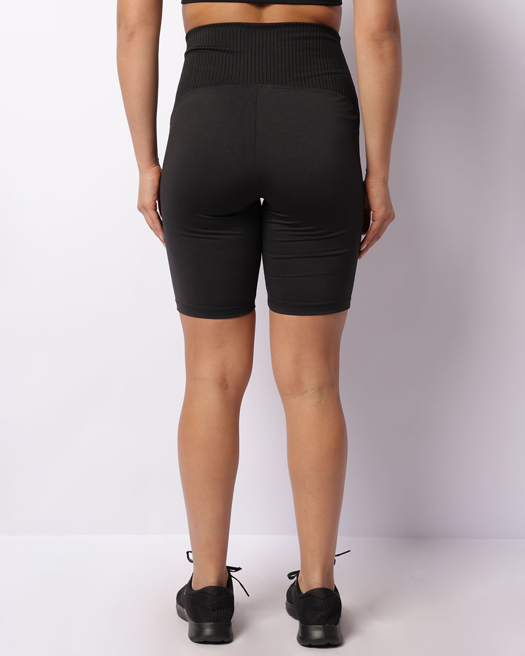 Short-568tr-Ciclista-Cos-Canelado---Preto