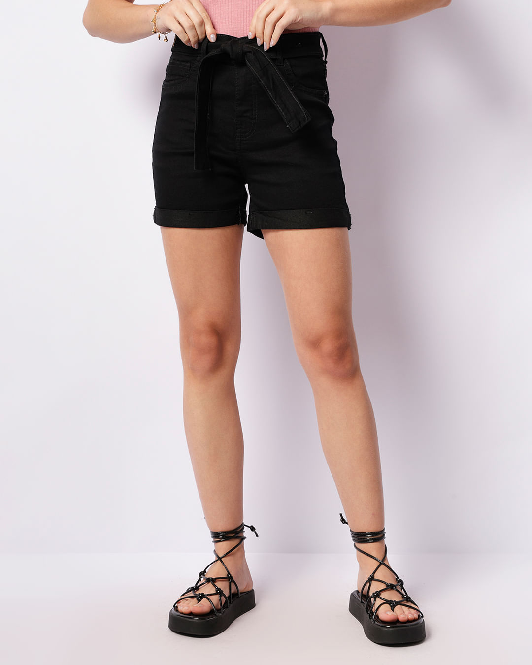 Shorts-Black-Jeans-Com-Cinto-65858---Black-Jeans-Escuro