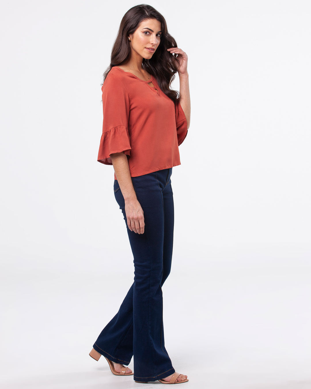 Blusa-Feminina-Manga-7-8-Babado-Caramelo
