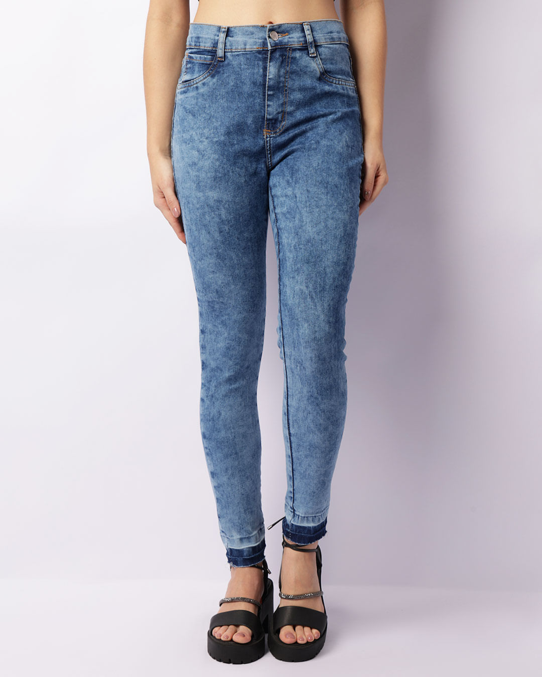 Calca-501582-Jeans-Cigarrete-Barra-Desf---Blue-Jeans-Escuro