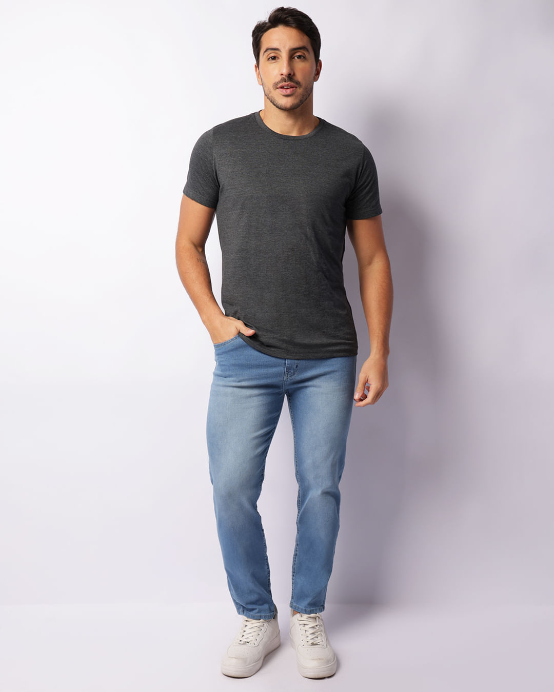 Calça Jeans Masculina Skinny Azul