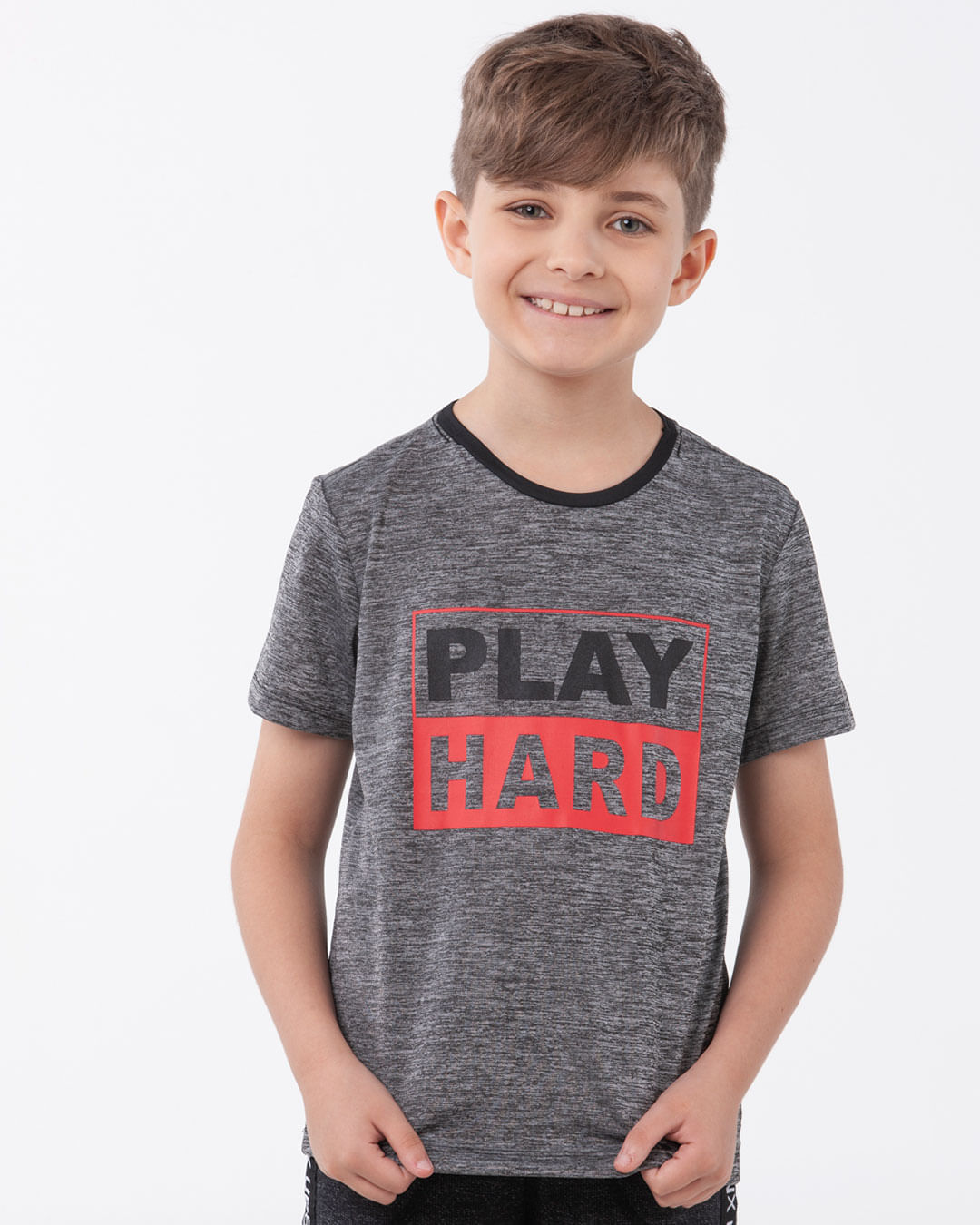 Camiseta-Infantil-Malha-Manga-Curta-Play-Hard-Cinza