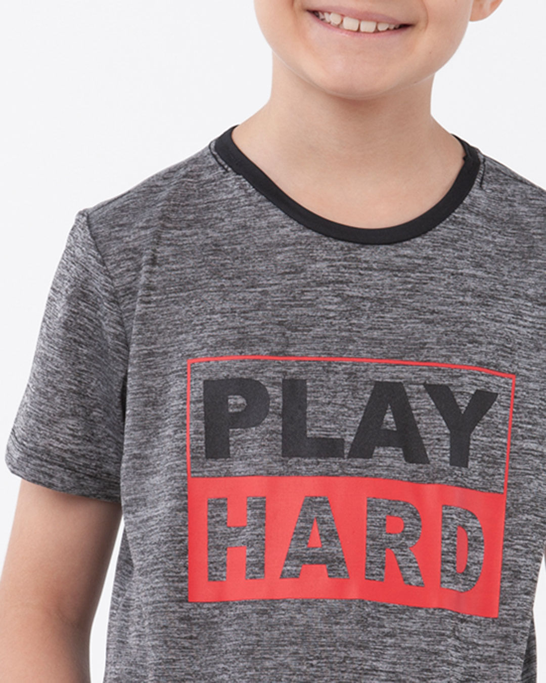Camiseta-Infantil-Malha-Manga-Curta-Play-Hard-Cinza