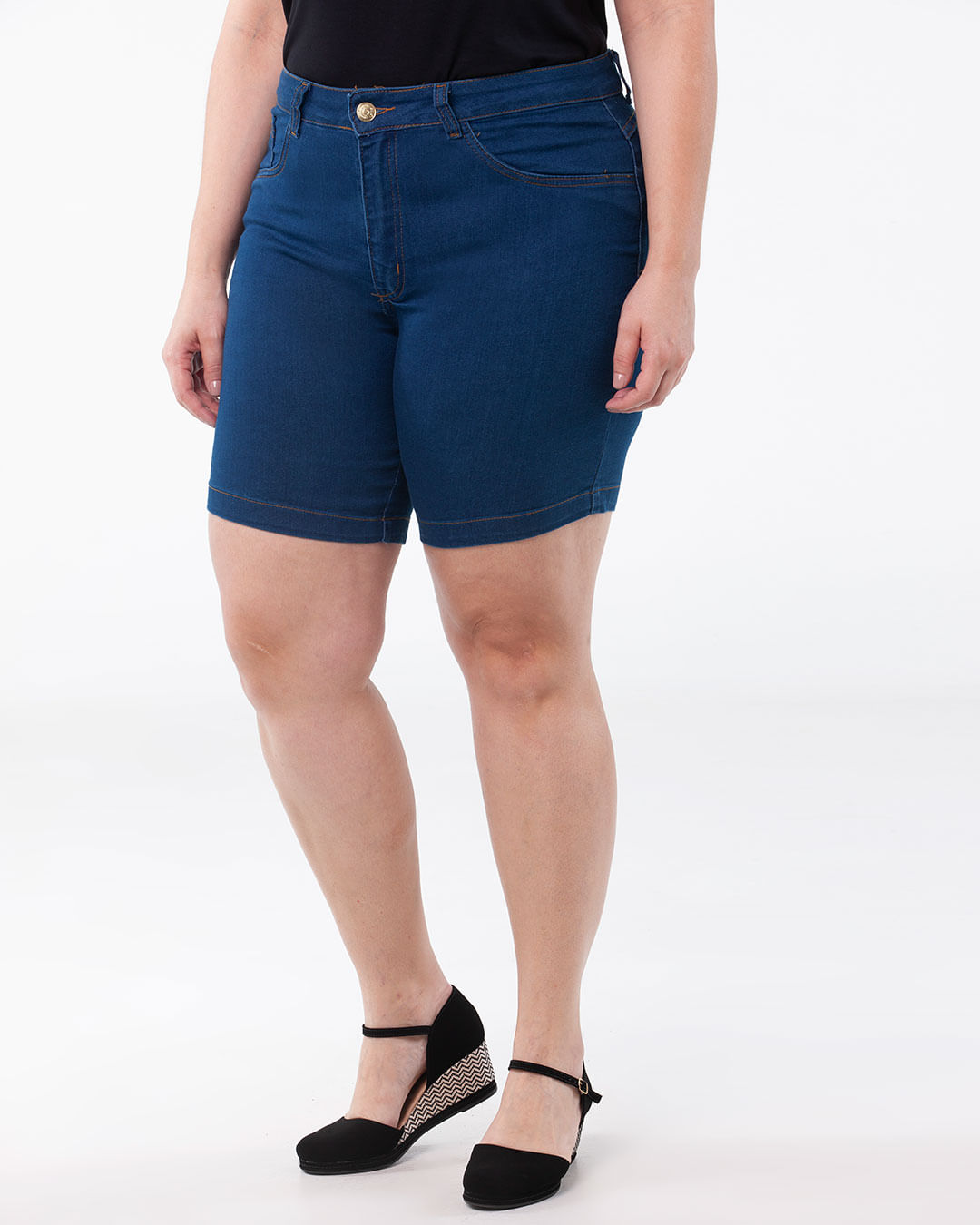 Bermuda-Jeans-Feminina-Plus-Size-Cintura-Alta-Azul-Escuro