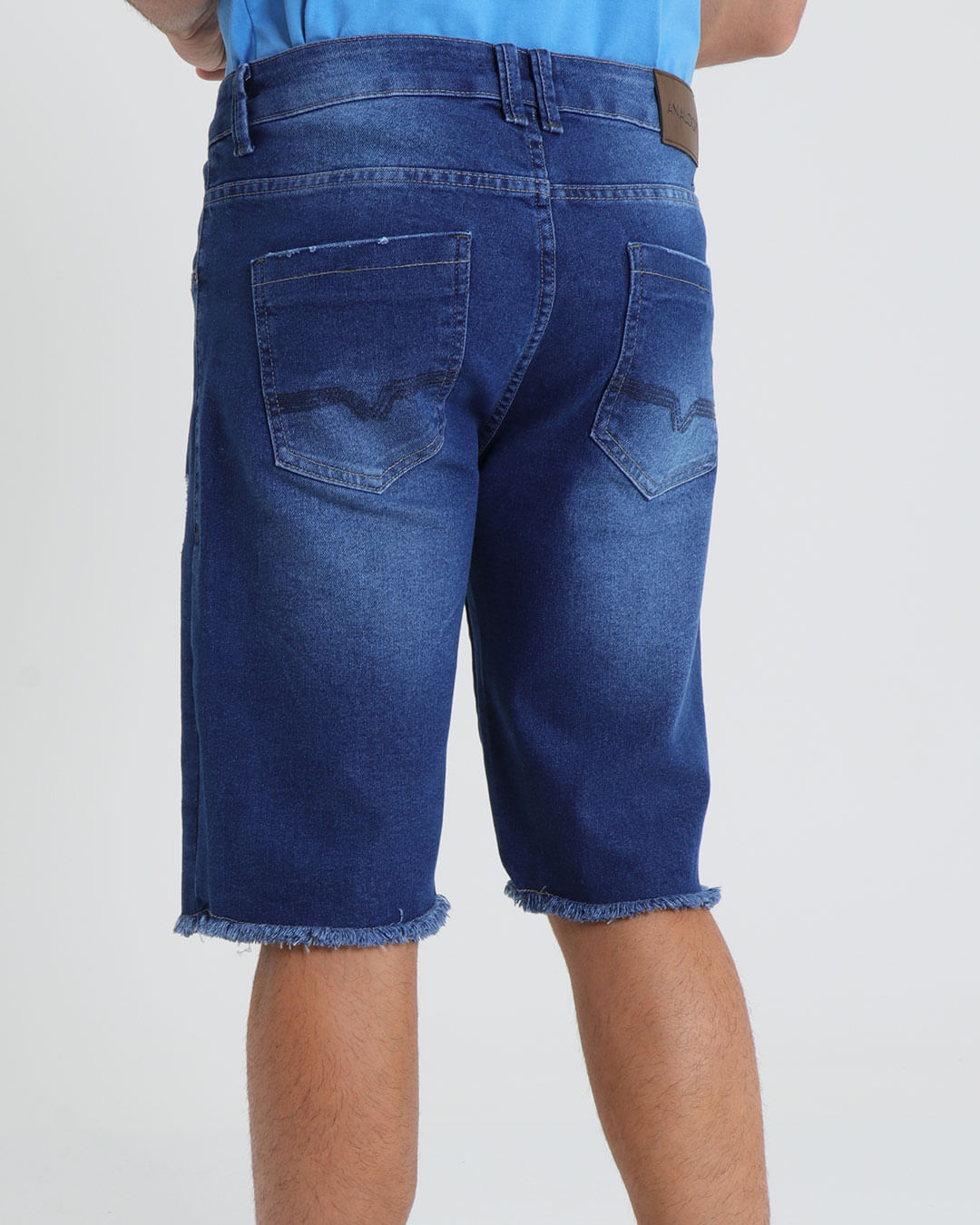 Bermuda-Jeans-Masculina-Desfiado-Azul