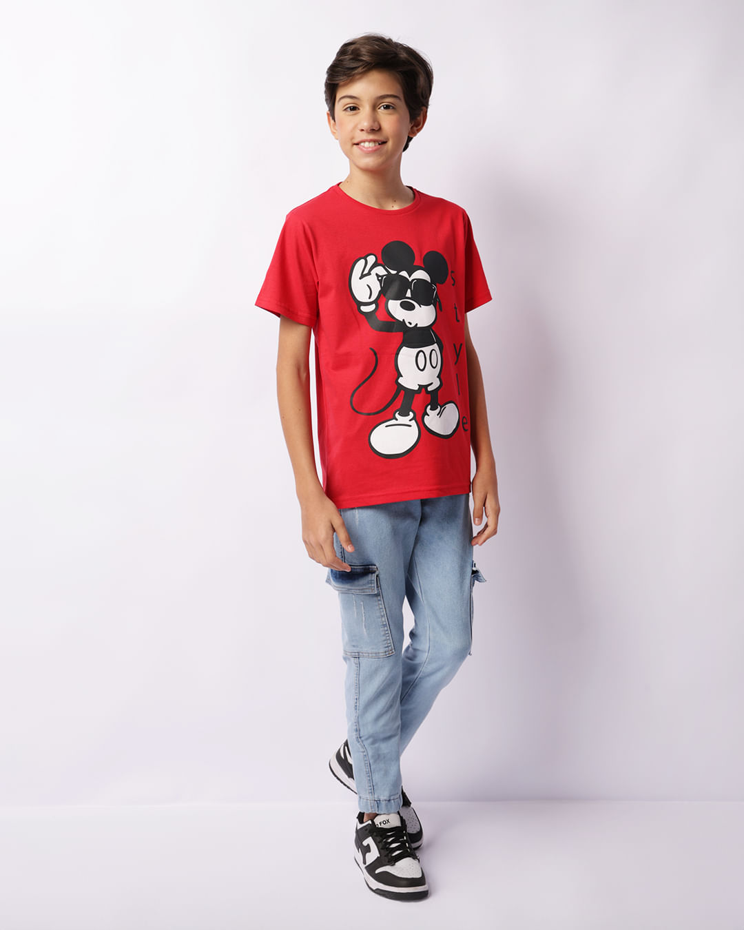 Camiseta-Ch34874-Mc-M-1016-Mickey---Vermelho-Claro