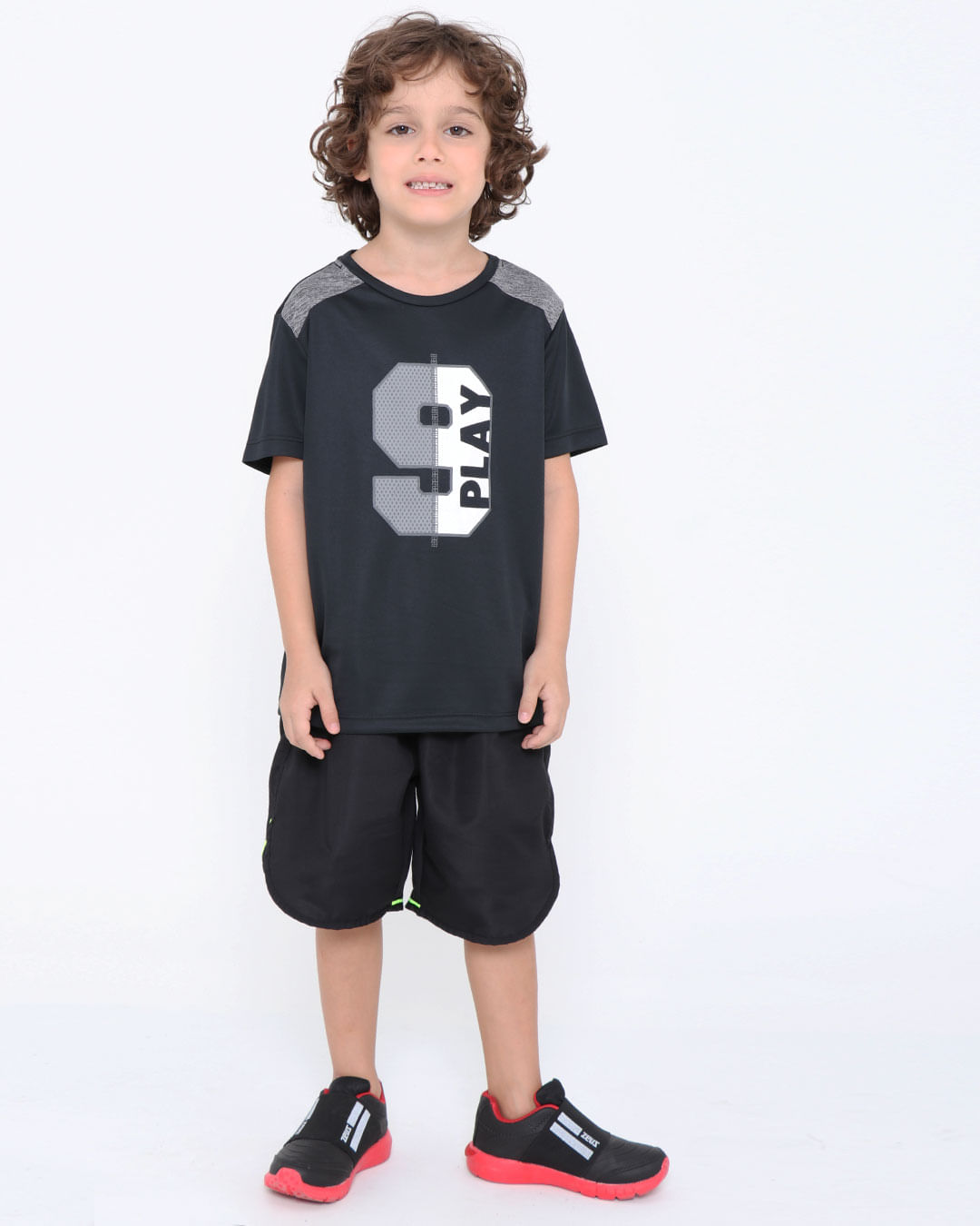 Camiseta-Infantil-Manga-Curta-Esporte-Estampa-Numero-Preta