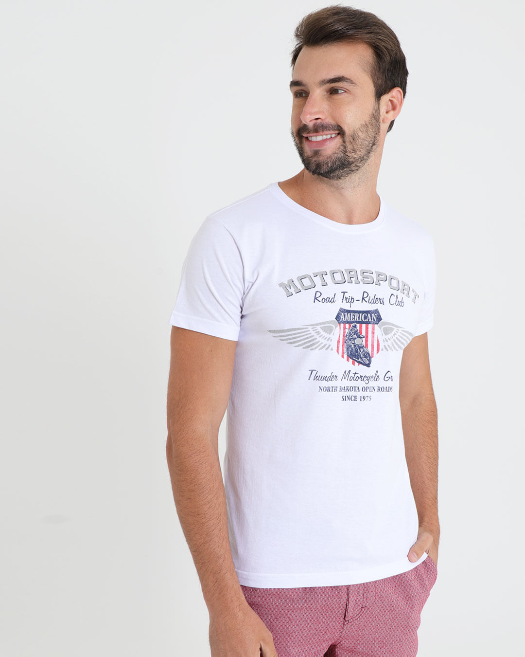 Camiseta-Masculina-Manga-Curta-Estampada-Motorsport-Branca