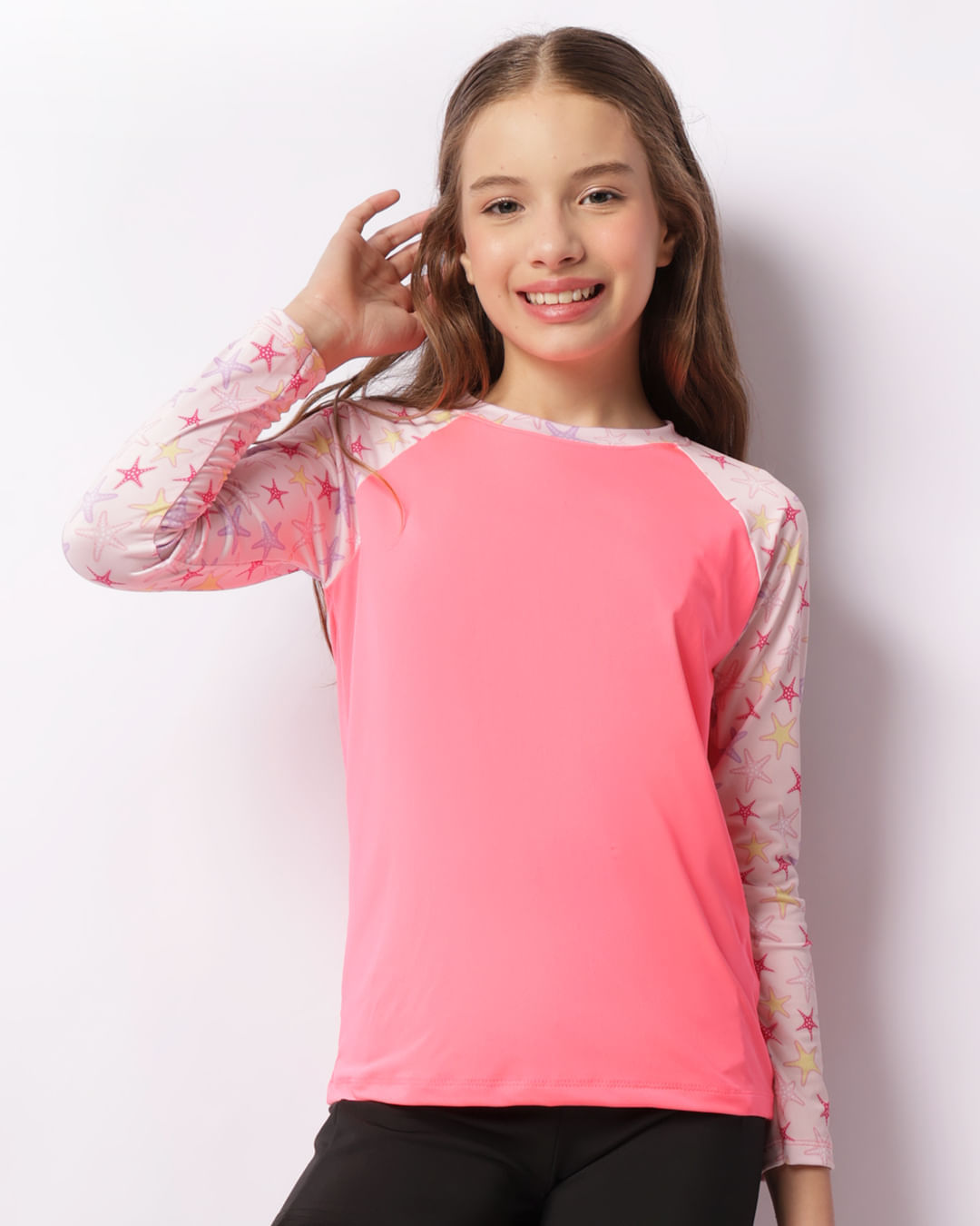 Blusa-Uv-Juva-1016--Estrelas---Rosa-Neon