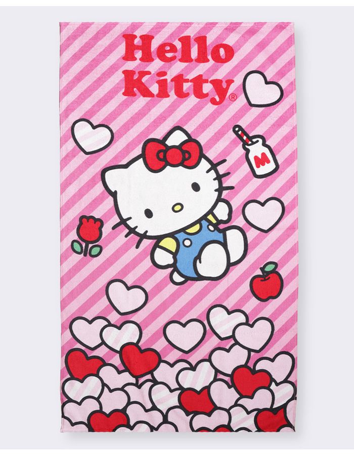 Toalha-Bh-Felpa-70x130-Hello-Kitty---Rosa