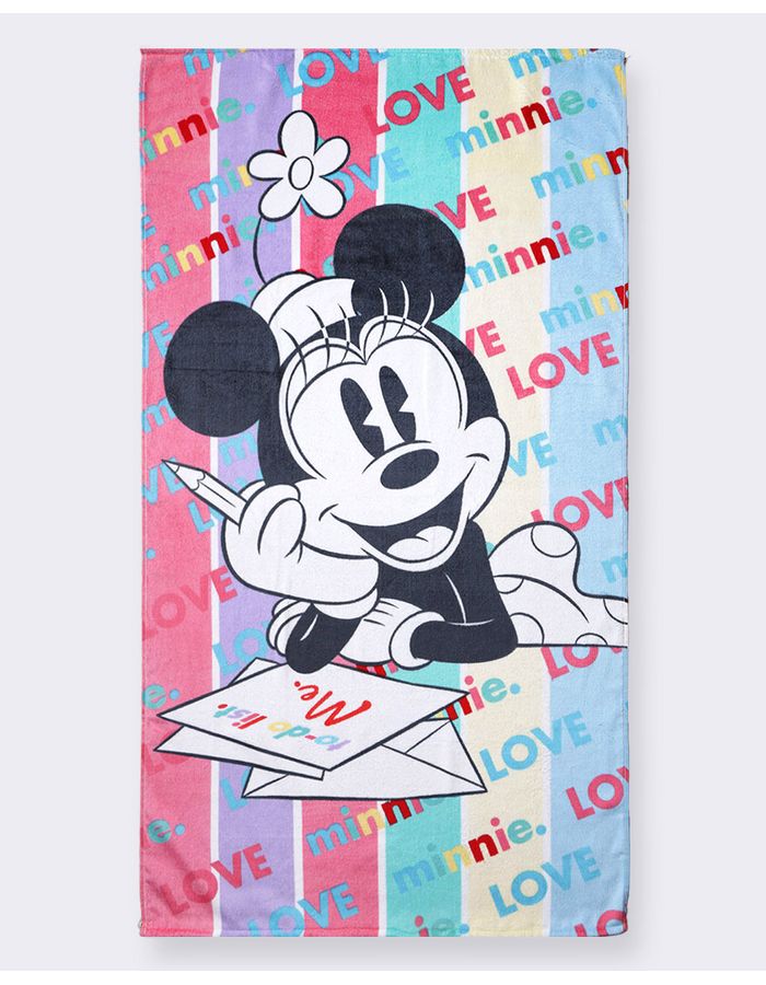 Toalha-Bh-Veludo-70x130-Minnie-Be-Happy---Estampado