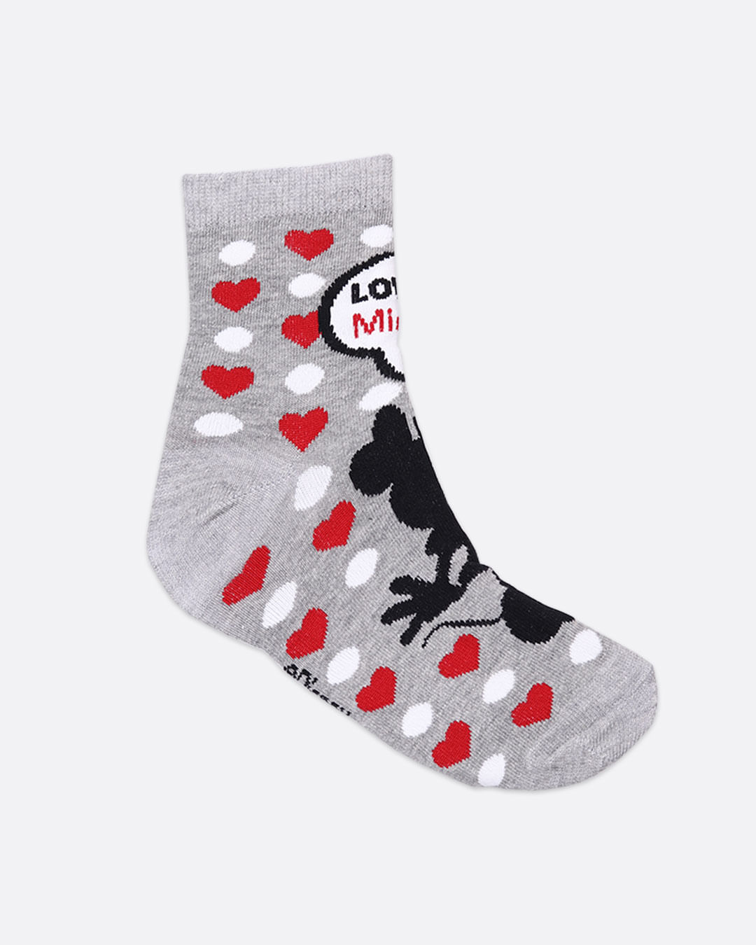 Kit-2-Pares-de-Meia-Minnie-Disney-Cinza-e-Branco