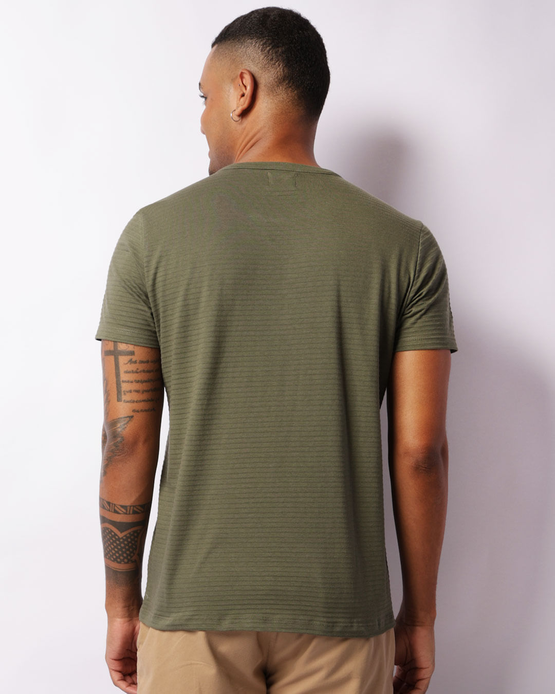 Camiseta-Malha-Melange-Ref-Ko1282-Milita---Verde