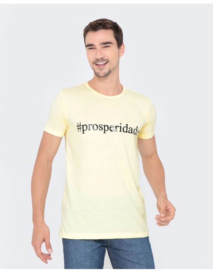 Camiseta-Estampa-Prosperidade-Amarela