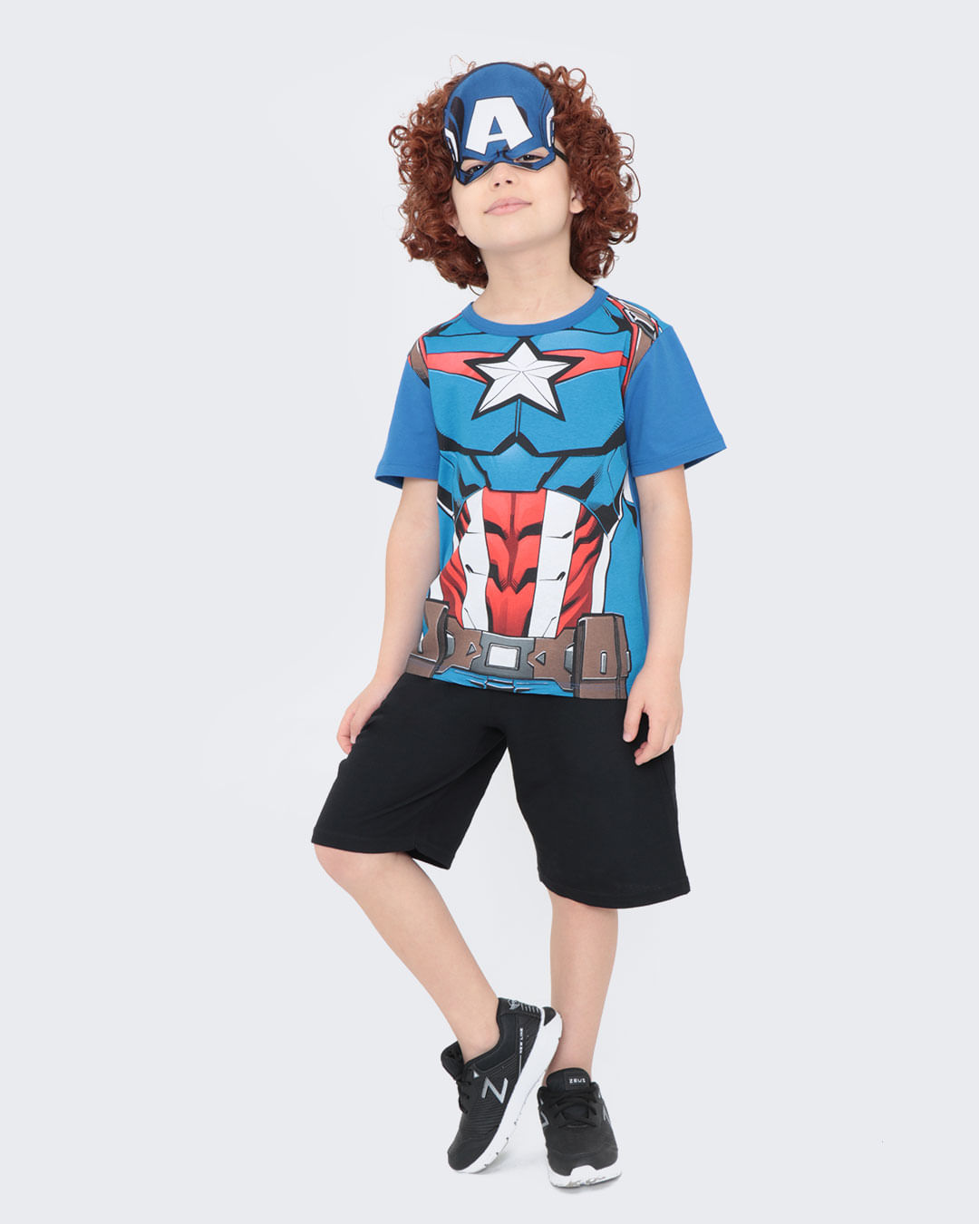 Camiseta-Infantil-Capitao-America-Marvel-Azul