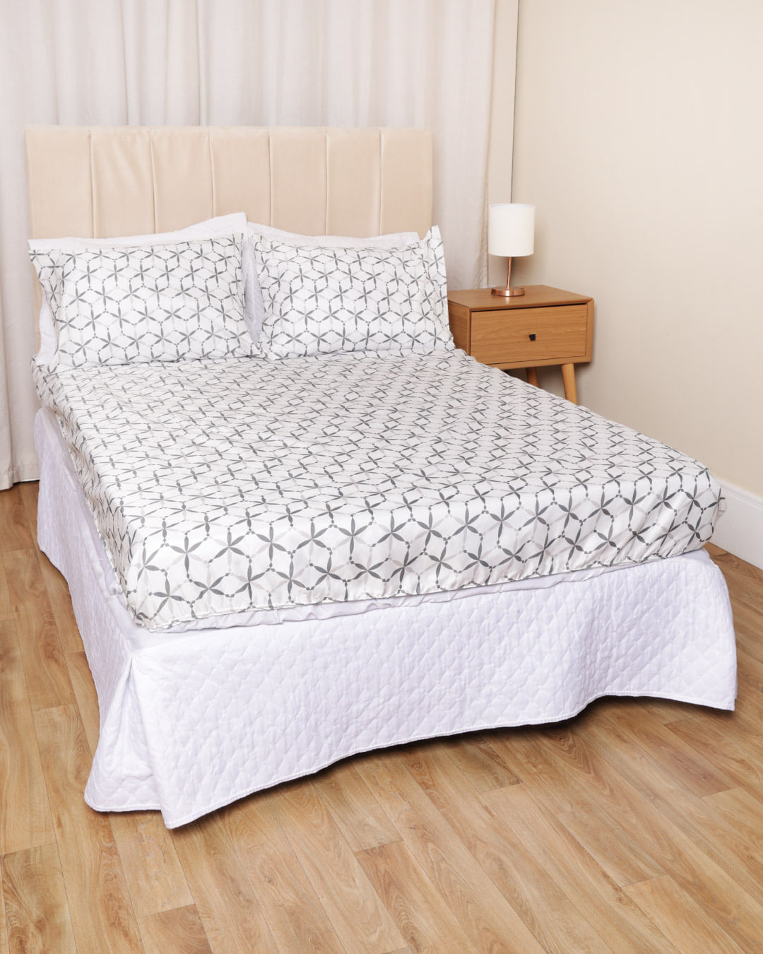 Jg-De-Cama-Casal-3-Pcs-Moderno-Ver-25---Branco-Geometrico