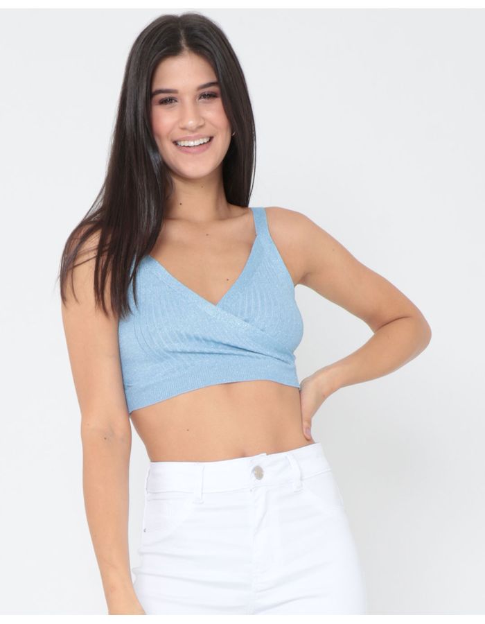 Regata-Feminina-Cropped-Fio-Lurex-Azul-Claro