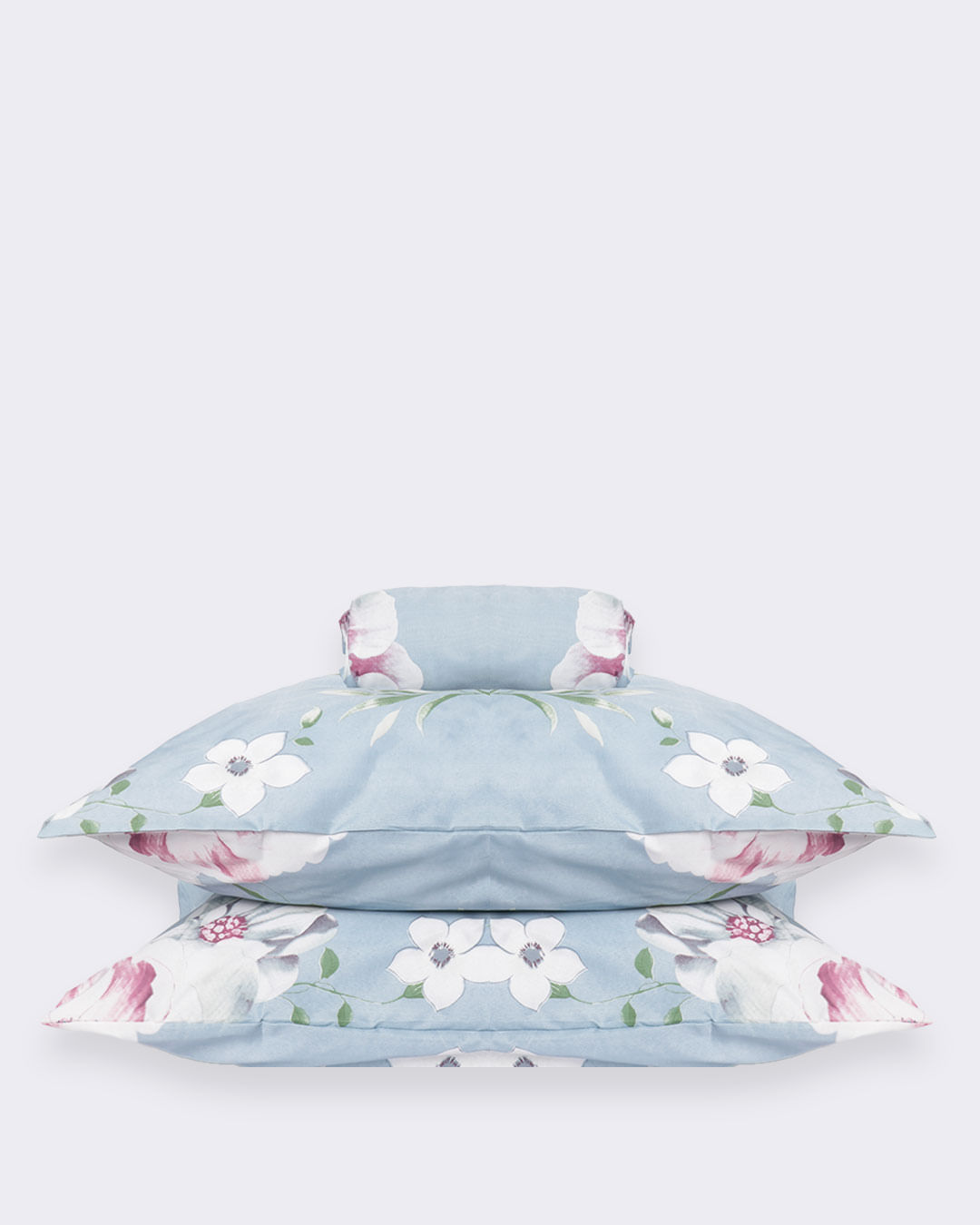 Jg-De-Cama-Casal-3-Pcs-Moderno-Ver-25---Azul-Floral