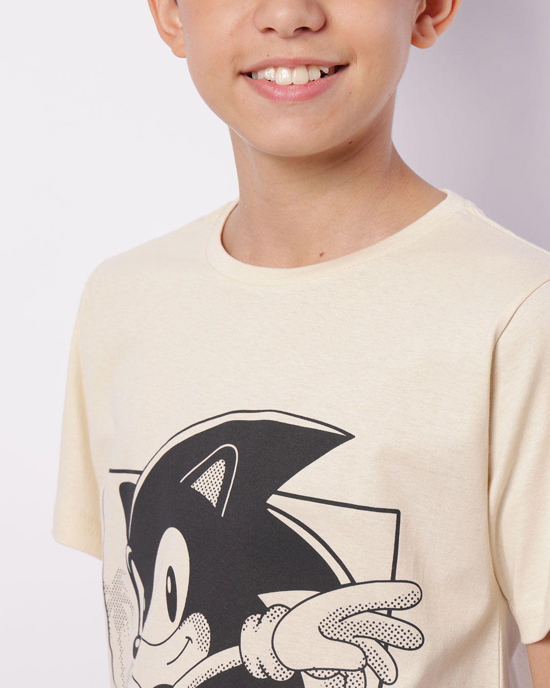 Camiseta-Ch37559-Mc-M-1016--Sonic---Bege-Claro