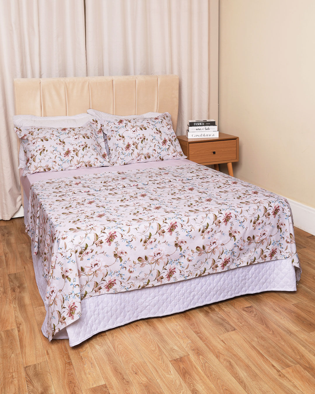 Jg-De-Cama-Attuale-150-Fios-Queen---Cinza-Floral