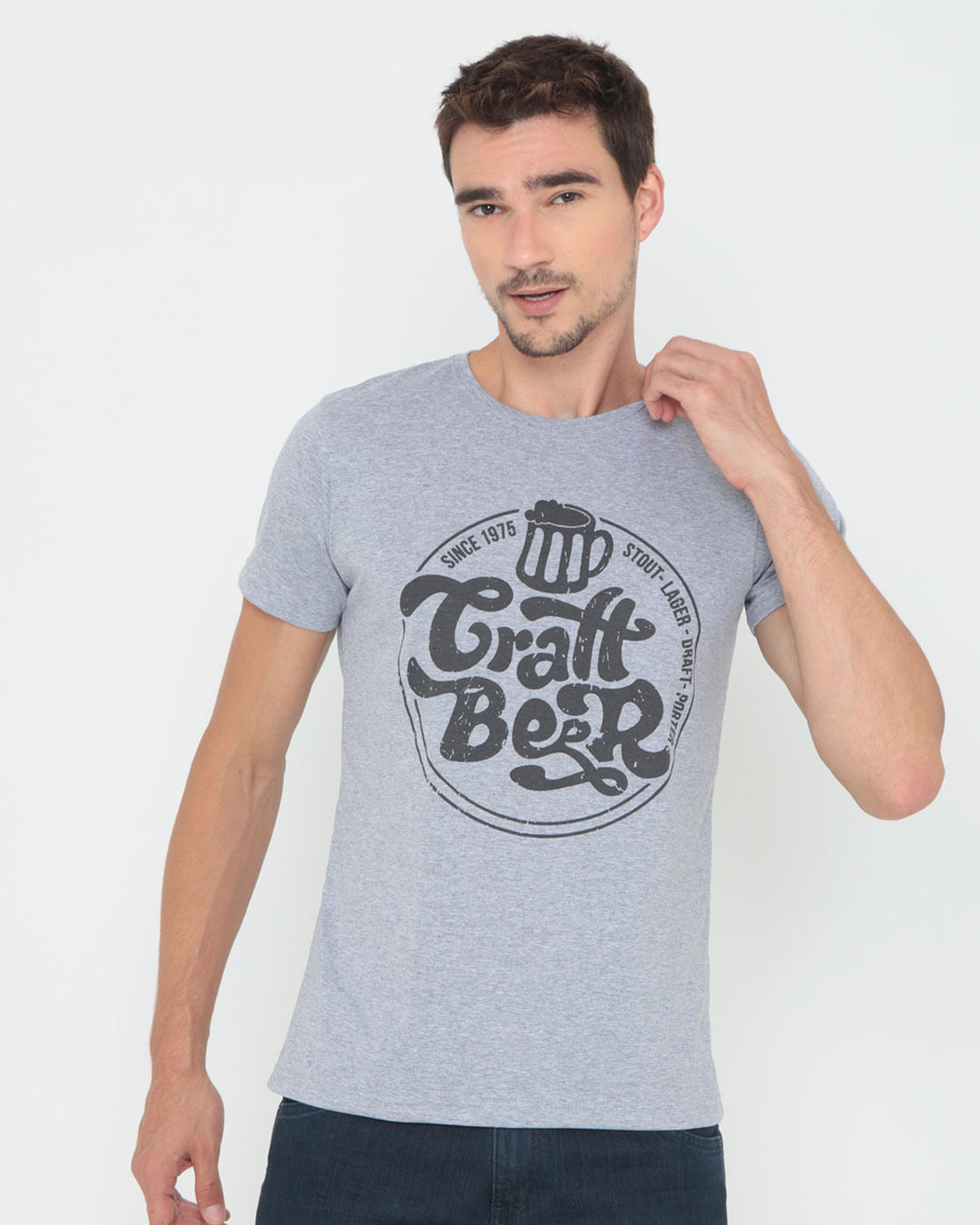 Camiseta-Estampada-Beer-Mescla-Cinza-Claro