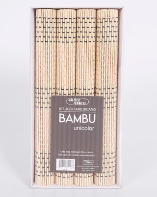 Kit-Jogo-Americano-Bambu-4-Pcs-Bge---Bege