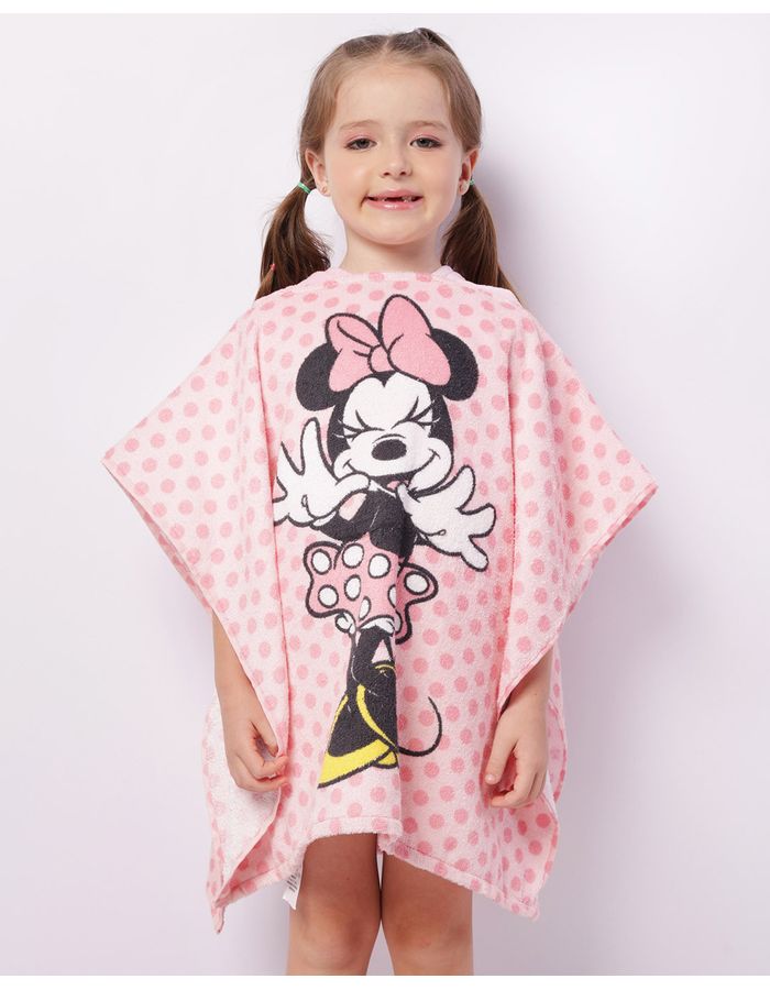 Toalha-Poncho-Inf-Minnie-Power---Rosa